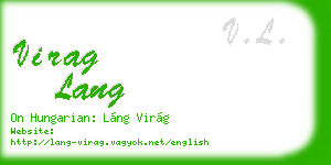 virag lang business card